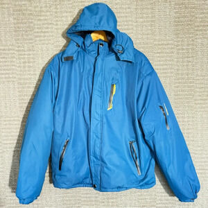 KORAMAN Men's Mountain Winter Ski Jacket Waterproof Fleece Coat Blue Sz Lg
